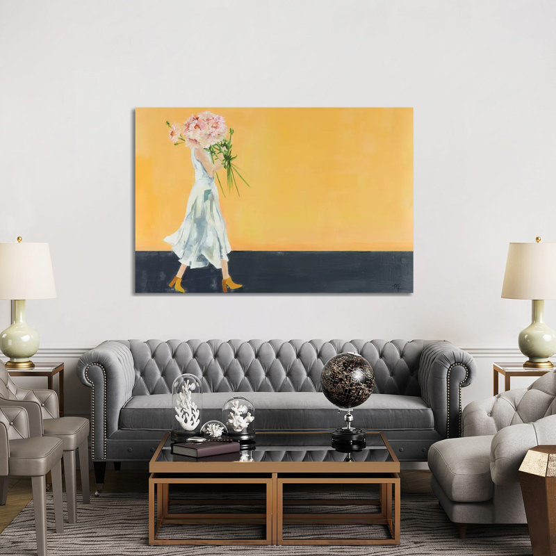 Cafe Au Lait by Meredith Steele - Wrapped Canvas Gallery-Wrapped Canvas Giclée, 152.5 cm H x 101.5 cm W