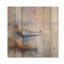 «Minimalist Boat Reflection By The Late I», art mural moderne sur bois de pin naturel-1473340726