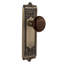 Egg & Dart Plate with Brown Porcelain Door Knob-1863658832-1863658824