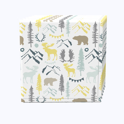 100% Cotton Abstract Square Napkin