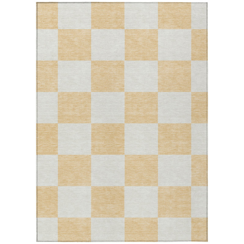 Machine Washable Indoor/Outdoor Micelotta ACN2345 Geometric Rug, Rectangle 2'6" x 3'10"