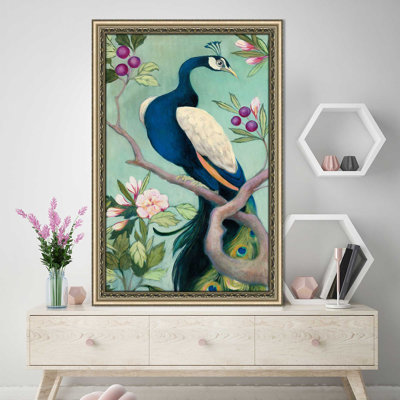 « pretty peacock i », reproduction de peinture à l’acrylique