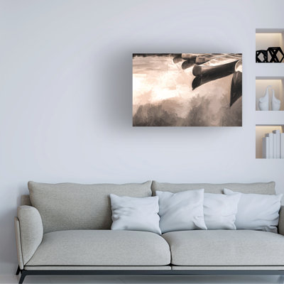 Art mural sur toile tendue - Jon Evan «Silver Fish», art mural pour salon, chambre à coucher ou bureau - 16 x 24