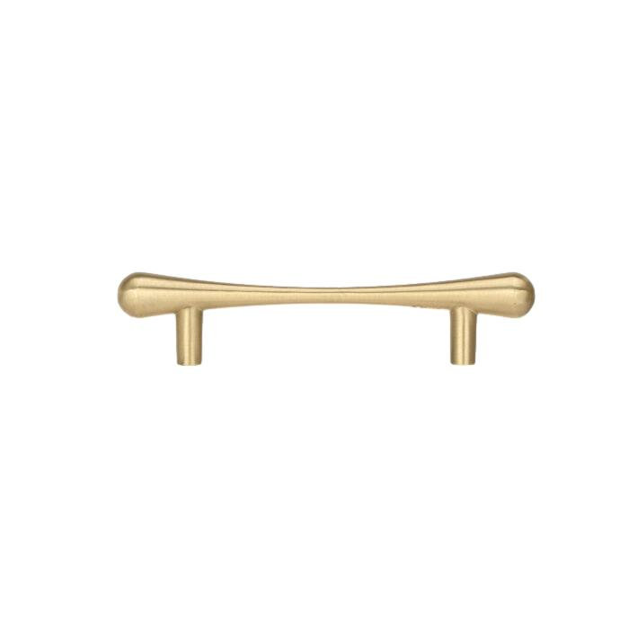Satin Brass "Luma" 3-3/4 In. Cabinet Drawer Pull, 3 3/4"