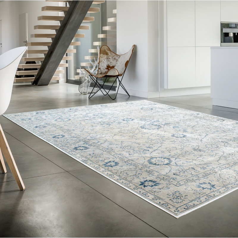 Ramah Floral Hand Woven Area Rug, Rectangle 133 x 190cm