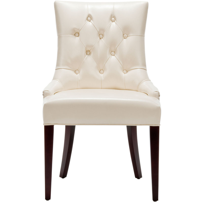 Amanda 19.5'' H Upholstered Parsons Chair, White