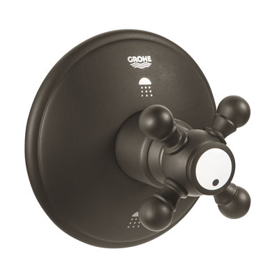 Geneva®  Three Port Diverter Trim with Cross Handle