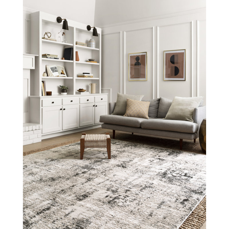 Liddle Abstract Indoor Rug, Rectangle 6'7" x 9'2"