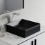 Lavabo vasque carré en céramique Dowell 6004 - noir mat-118230142