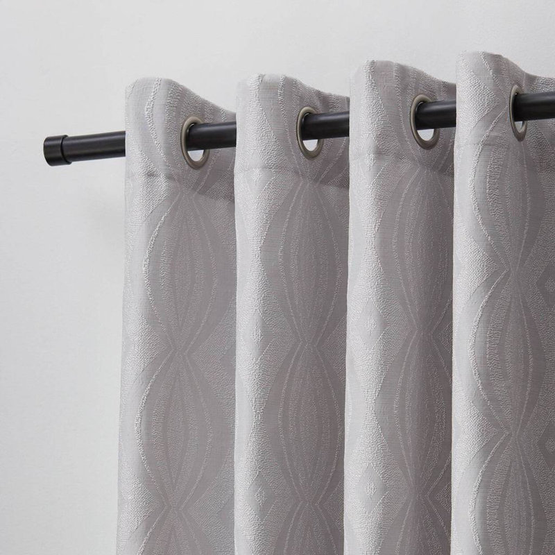 Panneau de rideau simple semi-diaphane avec œillets Craigmont, Beige