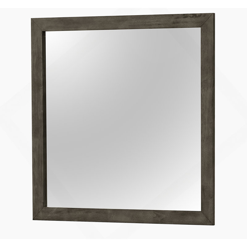 Chic Transitional Gray Wall Mirror