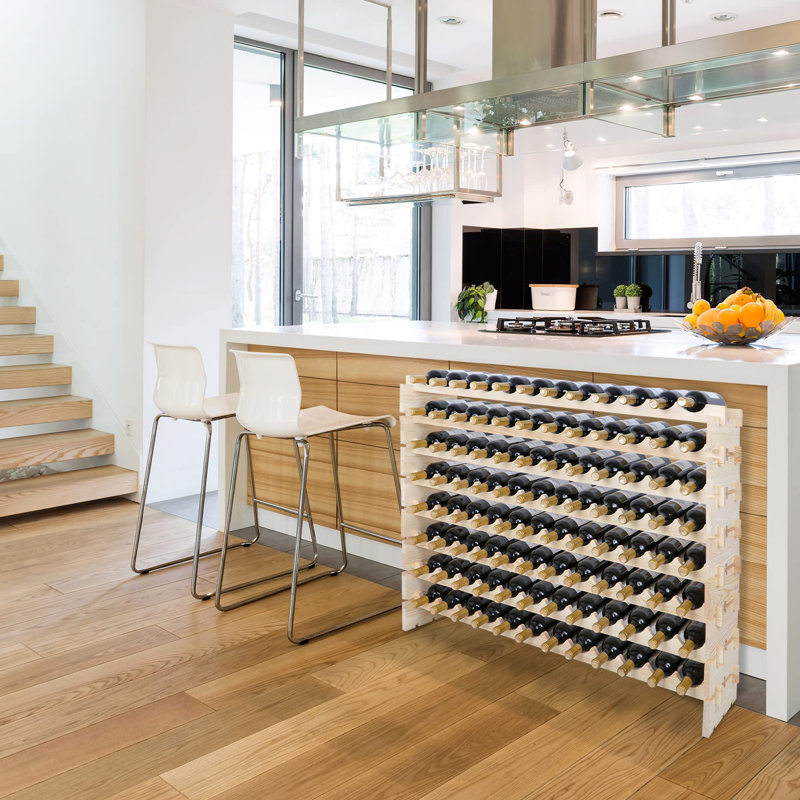 Dursum Wine Bottle & Glass Rack Beige