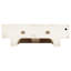 19" Stoddert White Porcelain Rectangular Wall Mount Bathroom Sink with Overflow