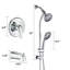 Douche combinée sans outil 7 jets 1,8 gallons par minute