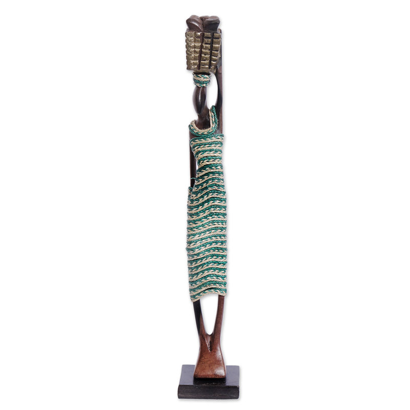  Handmade Obaapa Iii Ebony Wood Sculpture
