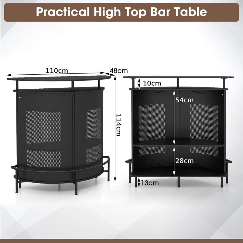 Wood Bar Cart