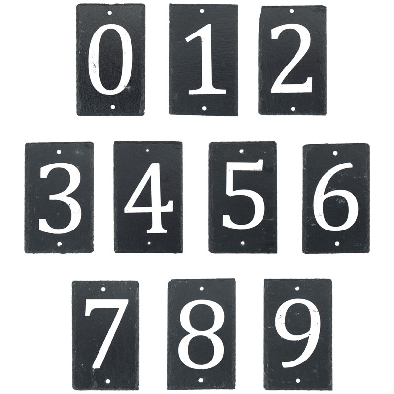 Nicola Spring - Slate House Sign - 9 x 14.5cm, 7
