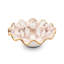 Mocha Check Ceramic Fluted Serving Bowl-583699301