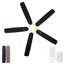 Ventilateur de plafond 52 po encastré noir mat avec éclairage et télécommande télécommandée Mordern Farmhouse-1119314853
