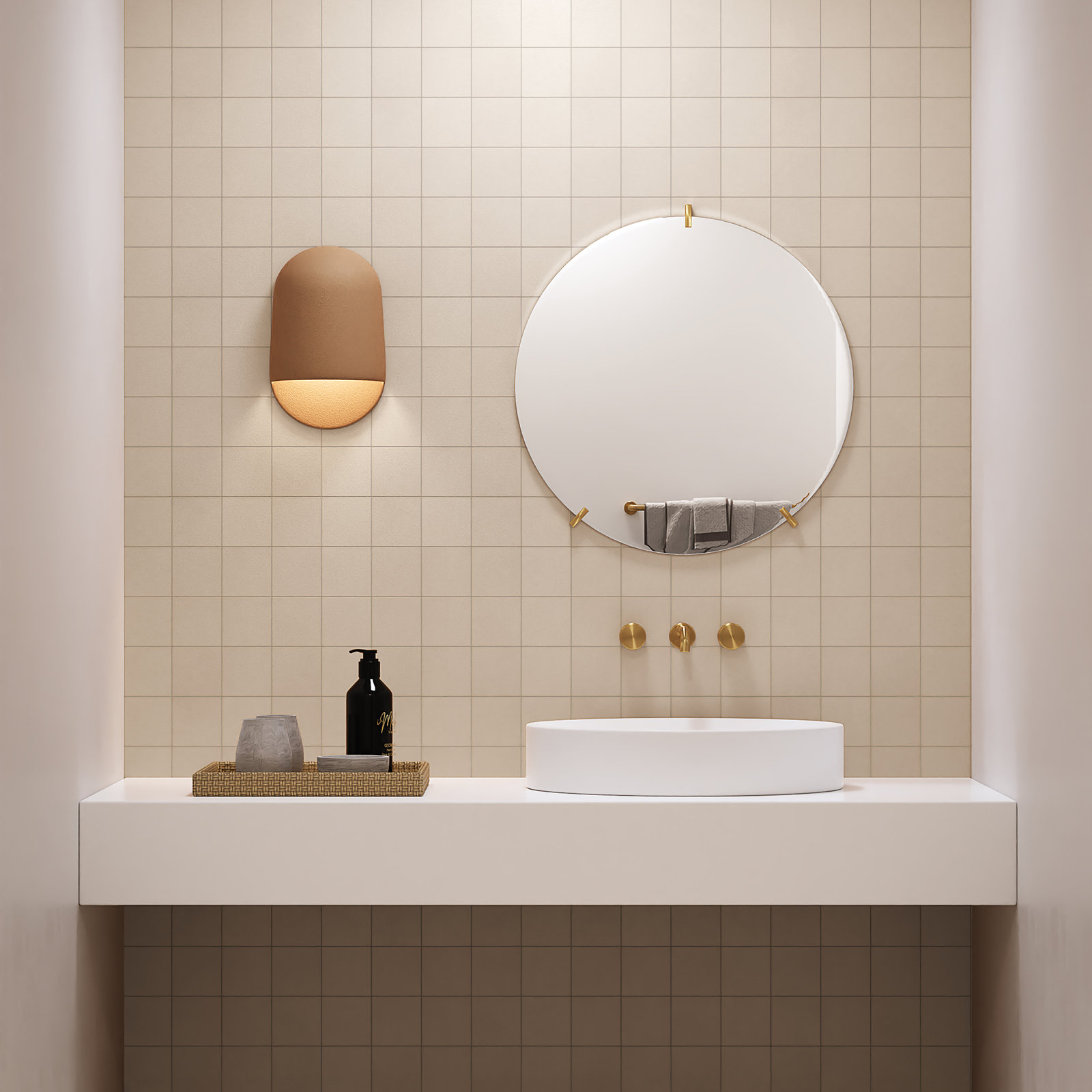 Sahara 4" x 4" Porcelain Tile, White
