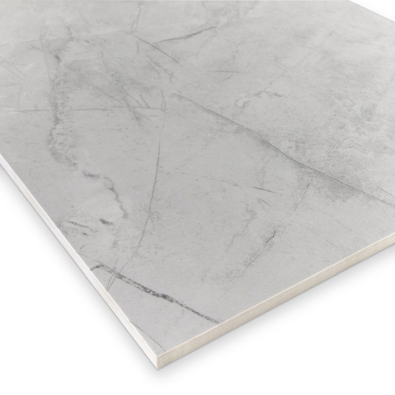 Pierre 12in.x24in. Porcelain Wall and Floor Tile, Light Gray Polished