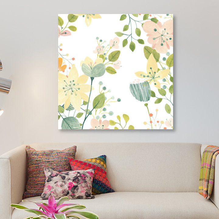 «Garden Galore IV», impression sur toile, H 12 po x l 12 po x P 0,75 po, Toile tendue, Pas de tapis