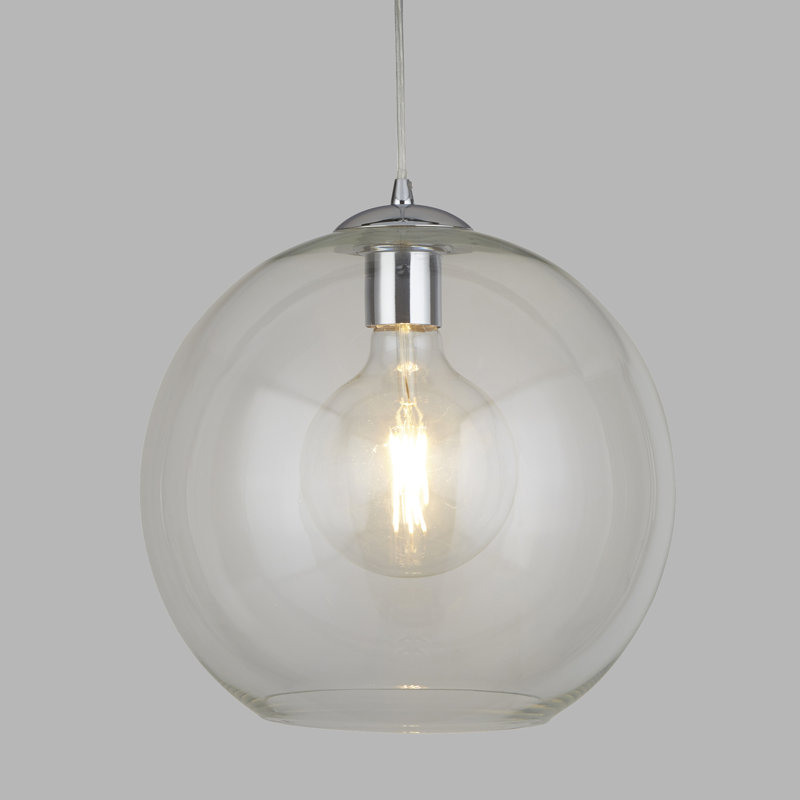 Bobby 1 - Light Pendant, Chrome , 28cm H x 30cm W x 30cm D