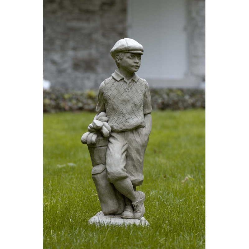 Statue mâle golfeur, Pierre alpine