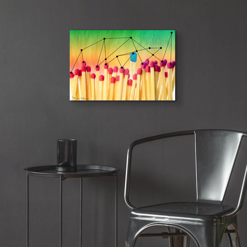 «Matches 2» par Mark Ashkenazi, H 16 po x l 24 po x P 0,2 po