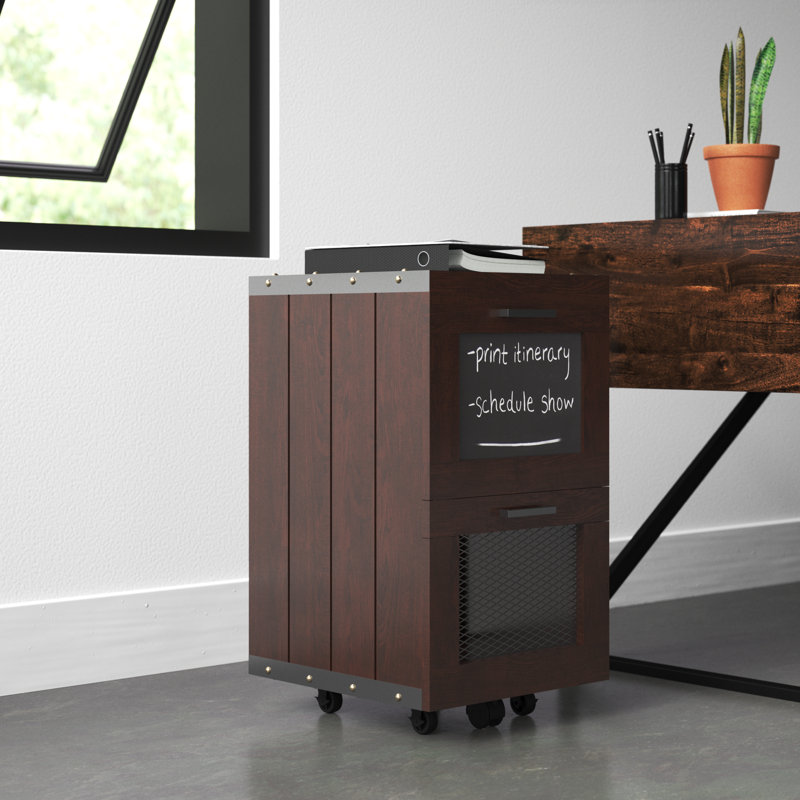 Ridgemont 40cm Wide 2 -Drawer Mobile File Cabinet