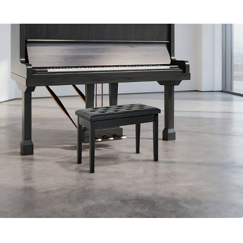 Piano Bench Piano Bench, Duet Piano Chair, Black