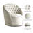 Alessio Velvet Upholstered Swivel Barrel Chair-817583562