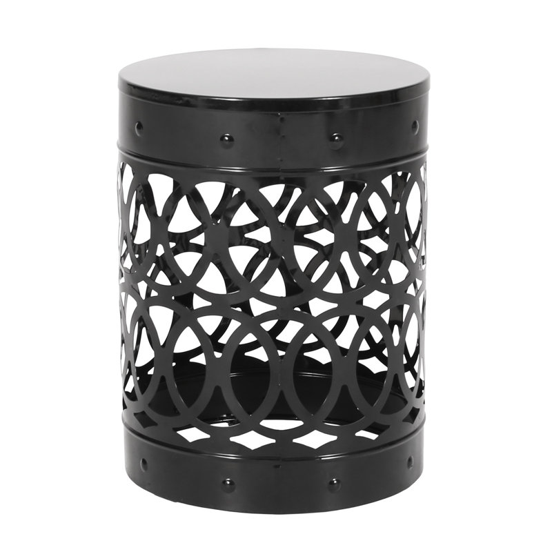 Round Outdoor Balcony Table ,, Black