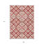 Tapis intérieur lavable à motif géométrique 9 pi x 12 pi ivoire