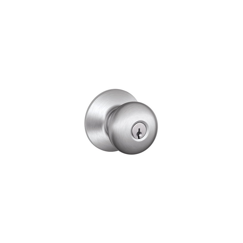 Bouton de porte, Chrome satiné