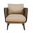 Citali Patio PE Rattan Chair With Iron Frame & Cushions