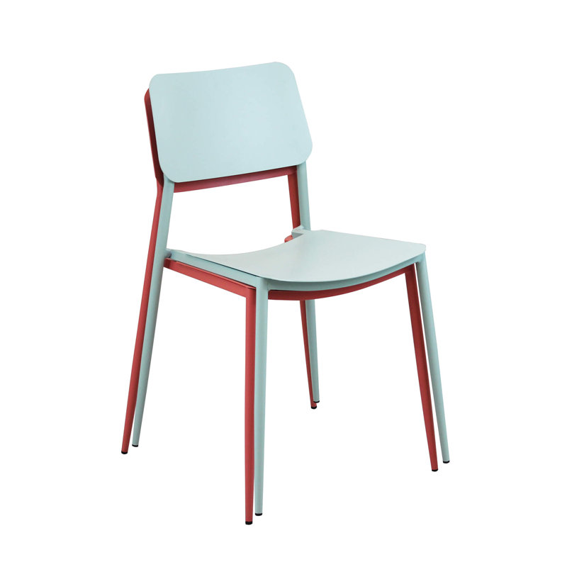 Gainey Armless Stacking Chair, Green