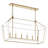 Delvin 6 - Light Dimmable Linear Chandelier-1139616537