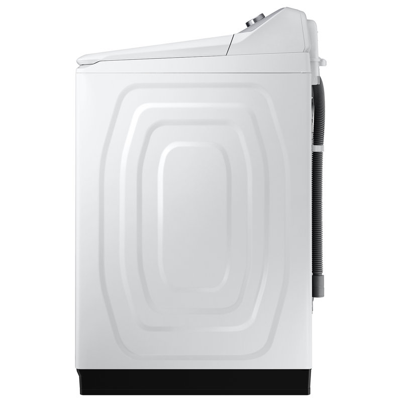 White 5.1 cu. ft. Smart Top Load Washing Machine with Stainless Steel Drum