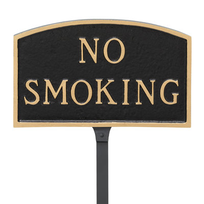 No Smoking Statement Garden Sign