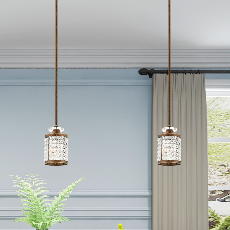 Belisle 1 - Light Cylinder Pendant, Palacial Bronze