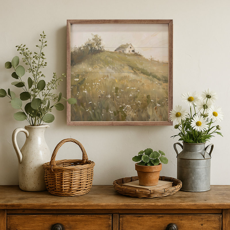 Paysage de printemps par Creative Studio, H 4 po x l 4 po