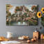«Country Church», reproduction sur toile tendue-733832490