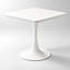 Table de salle à manger carrée tulipe Brvthas avec pied central en métal-331889275