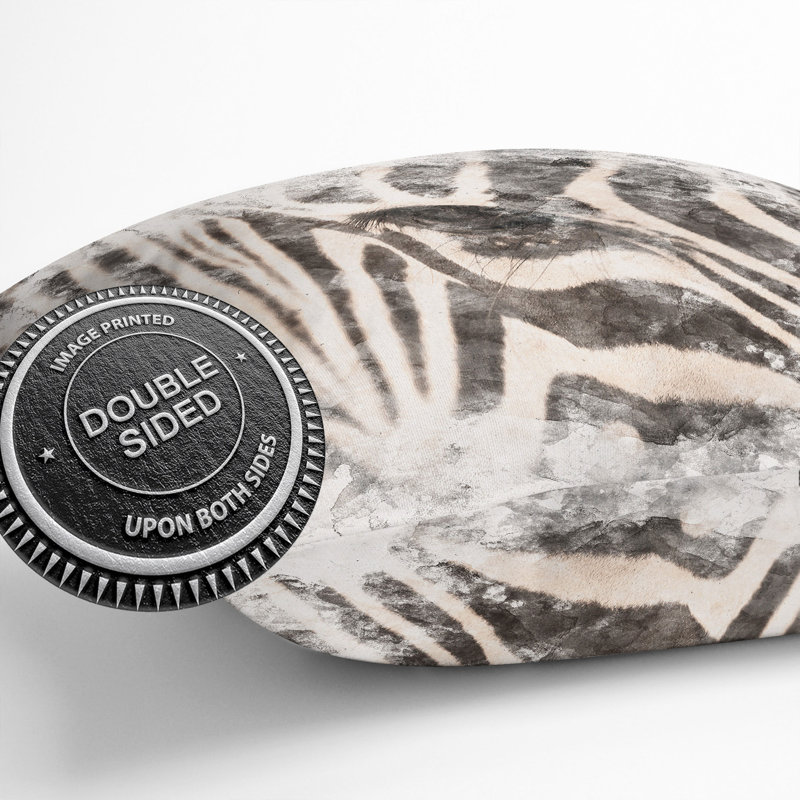Animal Print Square Cushion, 55cm H x 55cm W x 20cm D