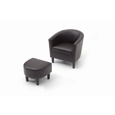 Glory Furniture Salem G00203-C Chair+Ottoman Dark Brown