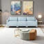 Canapé 3 places en chenille avec coussin lombaire, conception ergonomique et base en bois-249075247