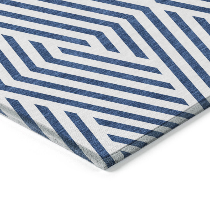 Altair Washable Geometric Indoor / Outdoor Rug, Rectangle 5' x 7'6"