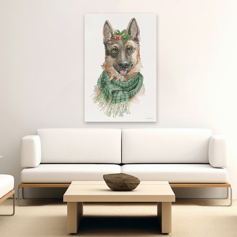 Winter Paws IV - Animaux, animaux en vêtements, art brun-noir, H 60 po x l 40 po