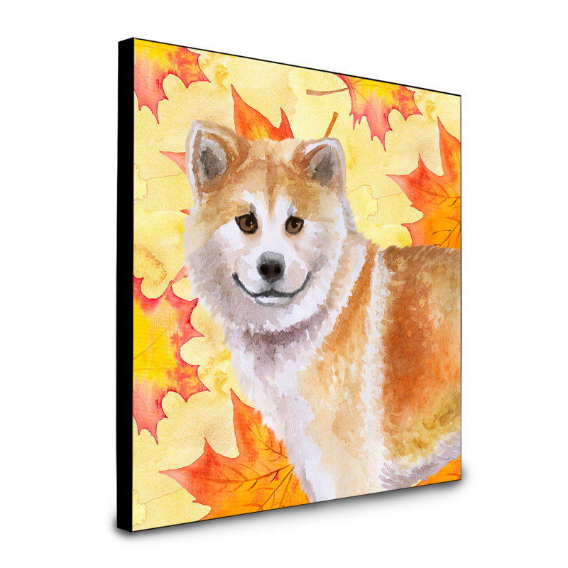Panneau mural d’art Cannes, Shiba Inu